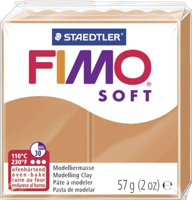 FIMO 8020-76 Modelliermasse FIMO soft cognac