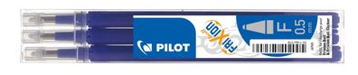 Pilot BLS-FR5S3-L Tintenrollermine für FriXion Clicker 0,3 mm blau 3er Set(T)