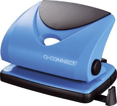 Q-Connect® KF02155 Mittlerer Locher - 20 Blatt, blau