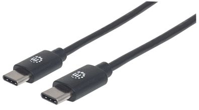 Manhattan 354875 Manhattan USB 2.0 Typ C-Kabel C-Stecker/ C-Stecker 2m schwarz