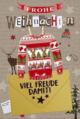 Franz Weigert 23-221200 Weigert Glückwunschkarten Geldscheinkarte - Weihnachtswünsche