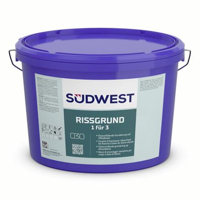 Südwest RissGrund 1 für 3 - 12,5 Liter 9110 Weiß