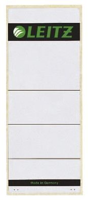 Leitz 1647-00-85 Rückenschilder breit/ extra kurz 61 x 157 mm hellgrau(T)