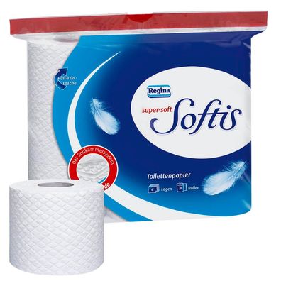 Softis 26130 Toilettenpapier 4-lagig 9 Rollen