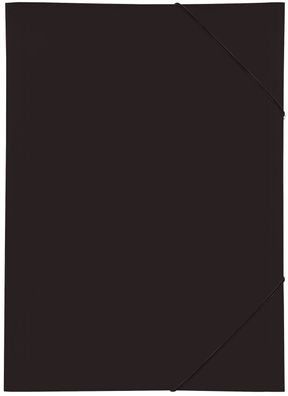 Pagna® 21638-01 Gummizugmappe A3 schwarz PP 3 Einschlagklappen