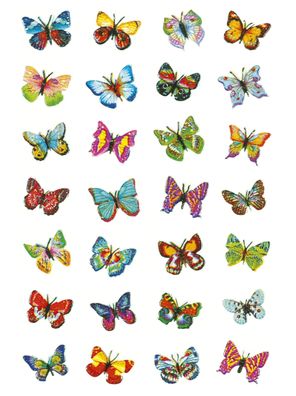Herma 6819 Sticker MAGIC Schmetterlinge Glitterfolie