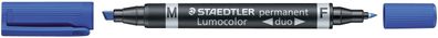 Staedtler® 348 B-3 Permanentmarker Lumocolor® duo - nachfüllbar, 0,6 mm und 1,5-4 ...