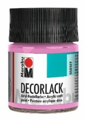 Marabu 1130 05 033 Decorlack Acryl, Pink 033, 50 ml