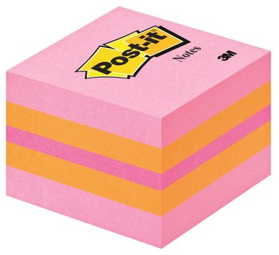 Post-it® 2051-P Haftnotiz-Würfel Mini 51 x 51 mm pink(T)