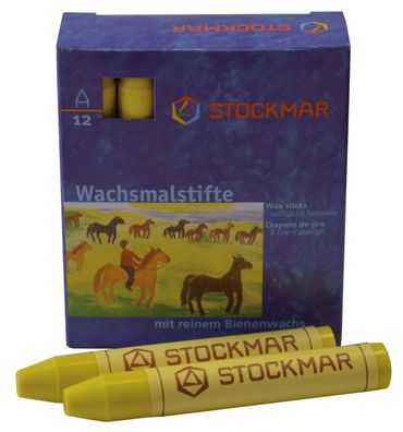 Stockmar 330-05 Wachsmalstifte - zitronengelb - 12 Stifte