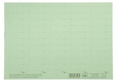Elba 100420976 vertic® Beschriftungsschild für Registratur, 58 x 18 mm, grün, 50 ...