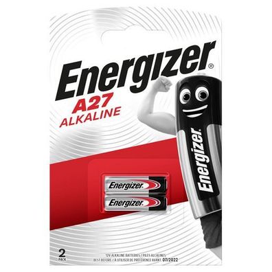 Energizer E301536401 Batterie A27 Alkaline 12V, weiß/ rot, 2 Stück