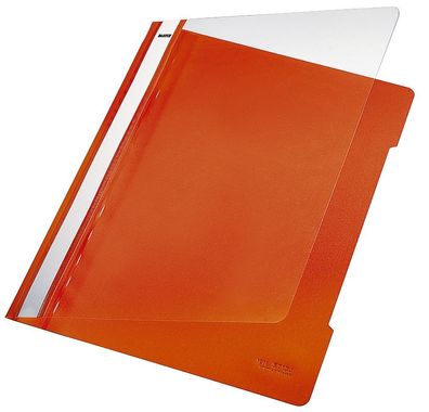 Leitz 4191-00-45 Schnellhefter A4 langes Beschriftungsfeld PVC orange(T)