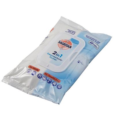 Sagrotan® 2in1 Desinfektionstücher 40 Tücher