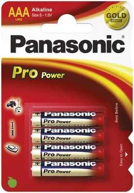 Panasonic LR03PPG/4BP 1x4 Panasonic Pro Power LR 03 Micro AAA(PL)