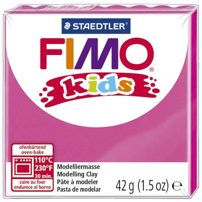 FIMO 8030-25 kids Modelliermasse, ofenhärtend, rosa, 42 g