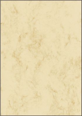 Sigel® DP 181 Marmor-Papier, beige, A4, 90 g/ qm, 25 Blatt
