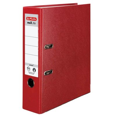 herlitz 5480306 maX. file protect Ordner rot Kunststoff 8,0 cm DIN A4
