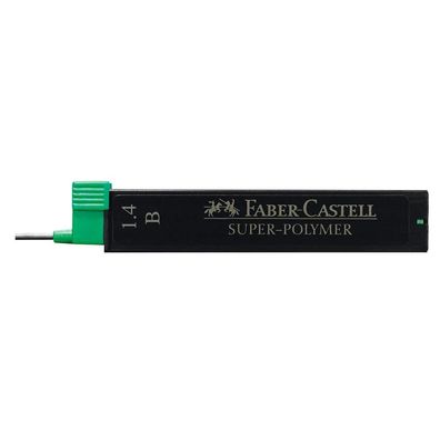 FABER-CASTELL 121411 6er Pack SUPER-POLYMER Bleistiftminen B