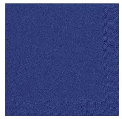 Duni 104053 Dinner-Servietten 3lagig Tissue Uni dunkelblau, 40 x 40 cm, 20 Stück