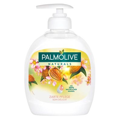 6x Palmolive 88602 Cremeseife Naturals ZARTE PFLEGE Flüssigseife 0,3 l