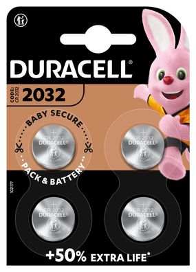 Duracell 119376 4 Duracell Knopfzellen CR2032 3,0 V