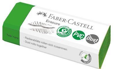 Faber-Castell 187250 Radierer Dust free grün