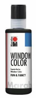 Marabu 0406 04 073 Window Color fun&fancy Konturen-Schwarz 80 ml