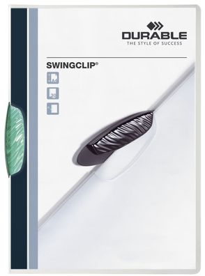 Durable 2260 32 Klemm-Mappe Swingclip® - 30 Blatt, petrol/ dunkelgrün