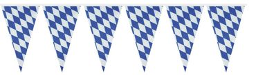 amscan 8829 Wimpelkette Bayern - weiß/ blau, 400 x 26 cm