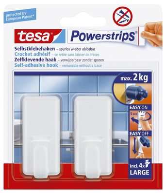 Tesa® 58010-00044-01 Powerstrips® Systemhaken - ablösbar, classic, Tragfähigkeit ...
