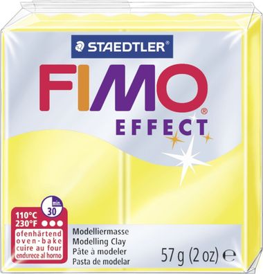 FIMO 8020-104 Modelliermasse FIMO effect "Transparent" gelb
