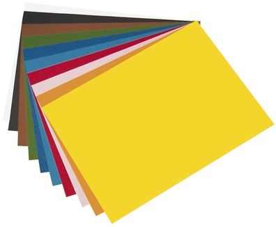 Folia 67/100 09 Tonpapier - 50 x 70 cm, 10 Farben sortiert
