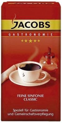 Jacobs 971462 Kaffee in Gastronomie Qualität - Sinfonie Classic, gemahlen
