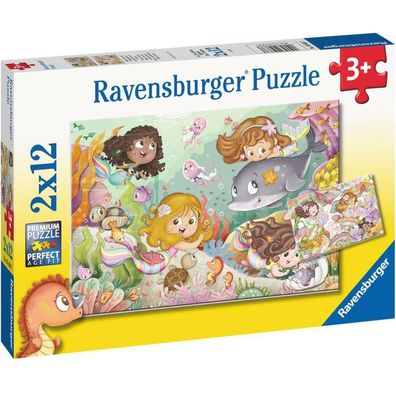 Kinderpuzzle Kleine Feen und Meerjungfrauen (2x 12 Teile) - Ravensburger 05663 - ...