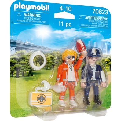 Playm. DuoPack Notarzt und Polizistin 70823 - Playmobil 70823 - (Spielwaren / ...