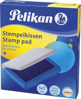 Pelikan® 337741 Stempelkissen 3E  Kunststoff-Gehäuse, getränkt, 70 x 50 mm, blau