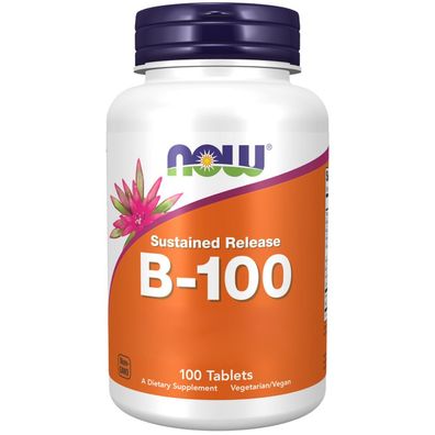 Now Foods, Vitamin B-100 Sustained Release, 100 Tabletten