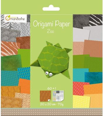 Avenue Mandarine 52504MD Origami color Papier (quadratisch, 20 x 20 cm, mit Faltan...