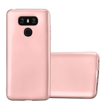 Cadorabo Hülle kompatibel mit LG G6 in Metallic ROSÉ GOLD - Schutzhülle aus flexib...