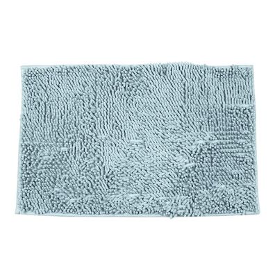 Soft Shag Badematte, rutschfeste Streifen, saugfähige Fußmatteâ€? 50 x 80 cm, Grau