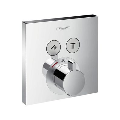 hansgrohe Fertigmontageset ShowerSelect UP-Thermostat, für 2 Verbraucher, chrom ...