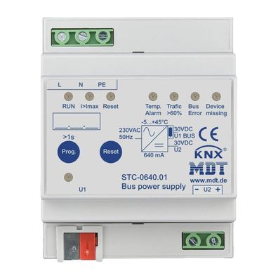 MDT technologies Spannungsversorgung KNX 4TE 640mA LED Bussystem KNX mit LED-Anzei...