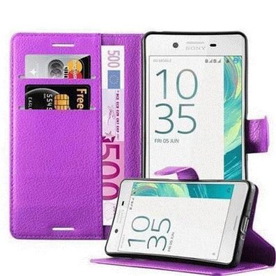Cadorabo Hülle kompatibel mit Sony Xperia X in MANGAN Violett - Schutzhülle mit ...