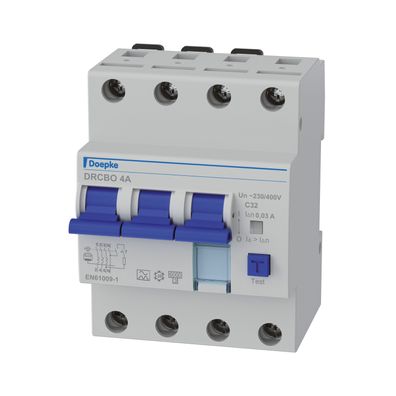 Doepke FI/ LS-Schutzschalter C32 4p 0,03A A 6kA 4TE 3p 400V