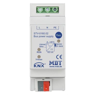 MDT technologies Spannungsversorgung KNX 2TE 160mA LED Bussystem KNX mit LED-Anzei...