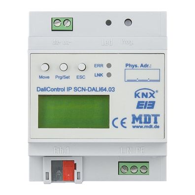 MDT technologies Schnittstelle DALI REG 230V LED 4TE IP20 KNX mit LED-Anzeige ...
