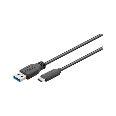 Wentronic SuperSpeed-Kabel 1m USB-A USB-C Steck 2p 3p 67890