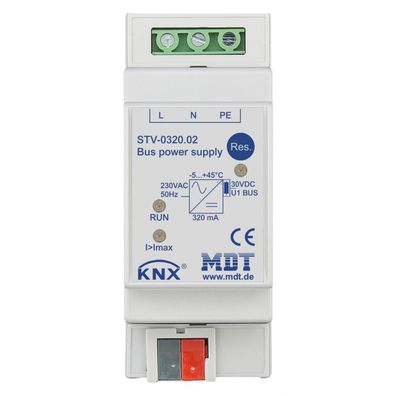 MDT technologies Spannungsversorgung KNX 2TE 320mA LED Bussystem KNX mit LED-Anzei...