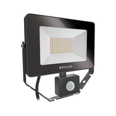 Esylux LED-Strahler 30W OFL/ AFL BASIC 3000K sw 1LED IP65 mt Konv breitstrahlend